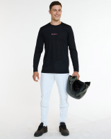 Dharco Mens Long Sleeve Tech Tee | Black, 2XL
