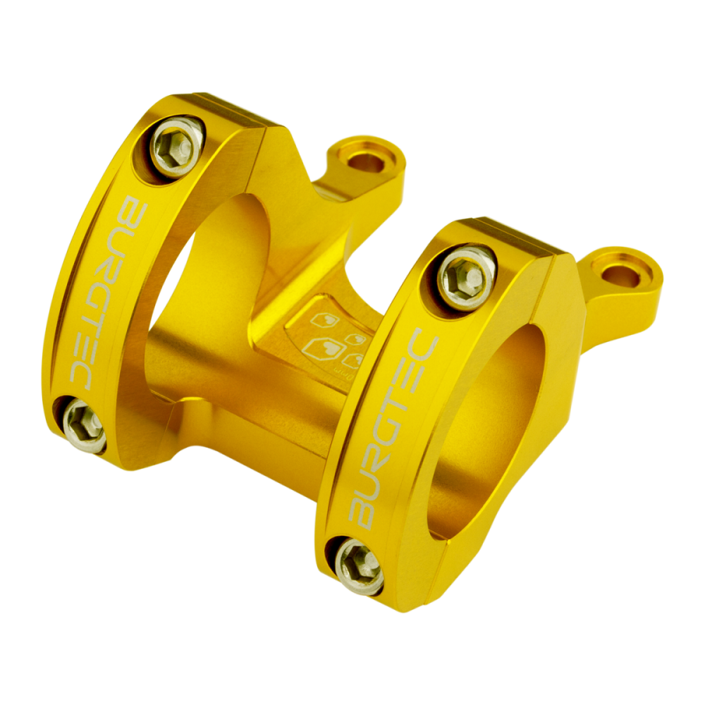 Burgtec Direct Mount MK3 Stem - 35mm Clamp - 45mm Reach - Bullion Gold, Burgtec Bullion Gold