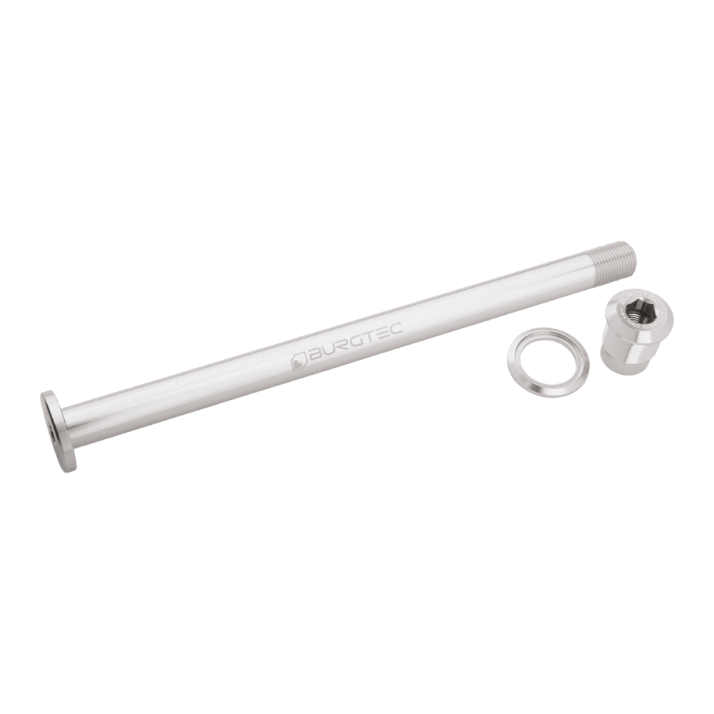 Burgtec Evil 183.5mm Rear Axle - Rhodium Silver