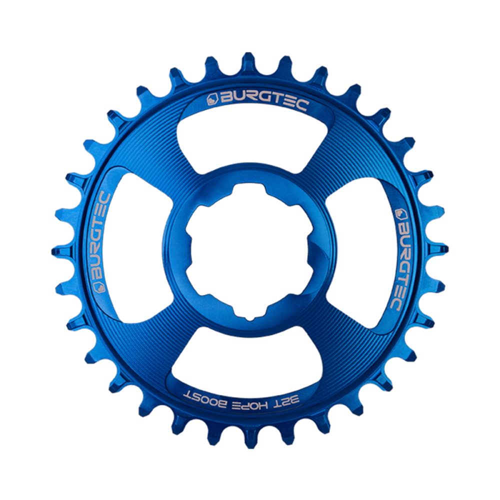 Burgtec Thick Thin Chainring for Hope Boost Direct Mount - 34T - Deep Blue