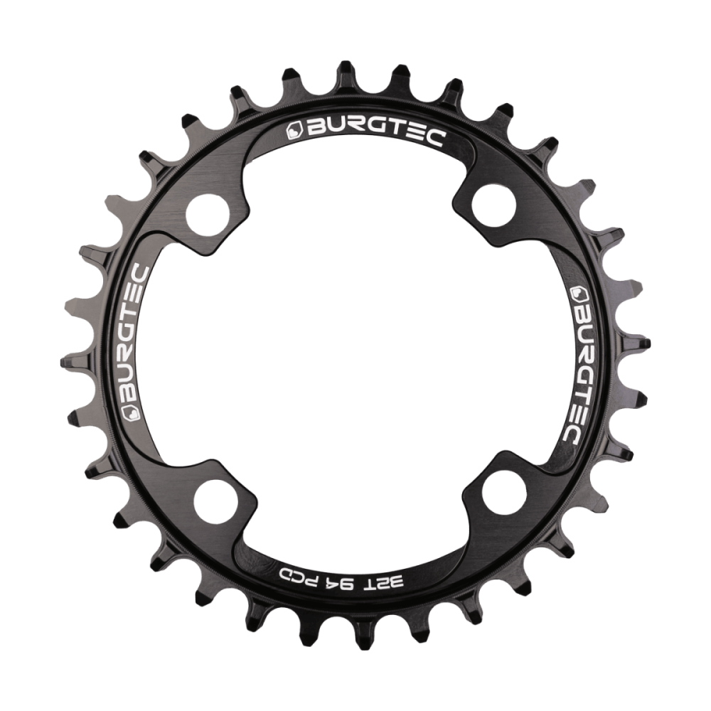 Burgtec 94mm BCD E-Bike Steel Thick Thin Chainring, Burgtec Black, 30T