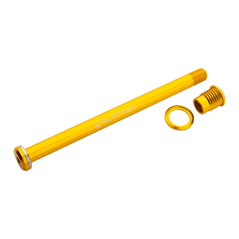 Burgtec Santa Cruz 173.7mm Rear Axle - Bullion Gold, Burgtec Bullion Gold