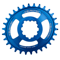 Burgtec Oval 3mm Offset Thick Thin Chainring for SRAM 3-Bolt - 32T - Iron Bro Orange