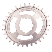 Burgtec Oval 3mm Offset Thick Thin Chainring for SRAM 3-Bolt - 32T - Iron Bro Orange