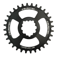 Burgtec 3mm Offset Thick Thin Chainring for SRAM 3-Bolt - 28T - Black, Burgtec Black