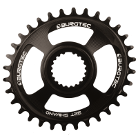 Burgtec Oval Shimano Direct Mount Thick Thin Chainring - 32T - Black, Burgtec Black