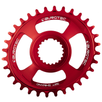 Burgtec Oval Shimano Direct Mount Thick Thin Chainring - 32T - Black, Burgtec Black