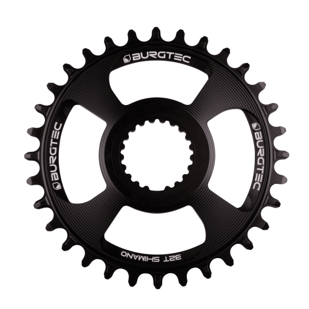 Burgtec Thick Thin Chainring for Shimano Direct Mount - 34T - Black, Burgtec Black