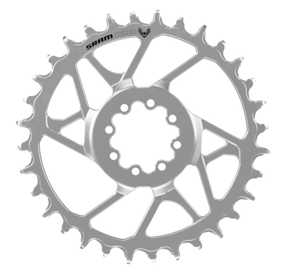 SRAM Kettenblatt Eagle 90 32Z T-Type 3mm Offset Direct Mount Stahl silber