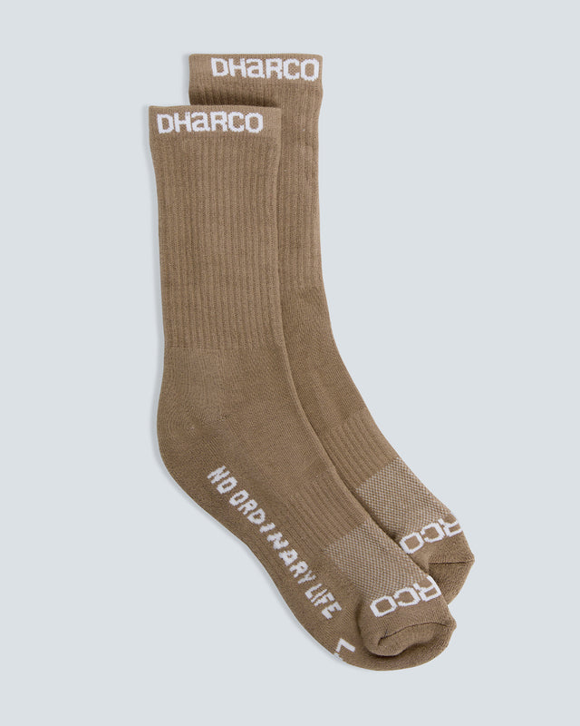 Dharco Crew Socks | Dust, L/XL