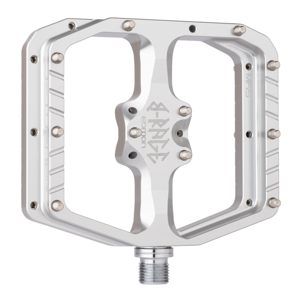 Burgtec Penthouse Flat MK5 B-Rage Edition Pedals - Rhodium Silver
