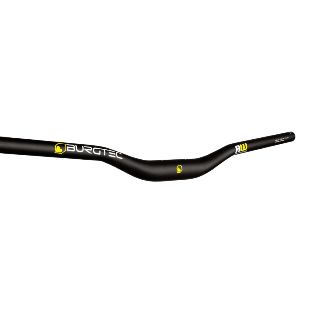 Burgtec Ride Wide Alloy Enduro Handlebar - 31.8mm Clamp - 30mm Rise, Black