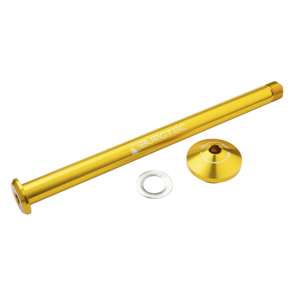 Burgtec Yeti 171mm Rear Axle - Iron Bro Orange