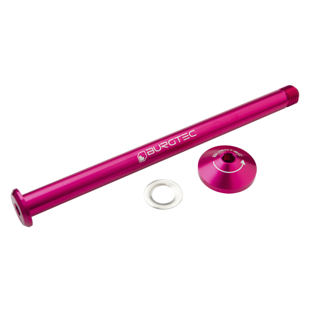 Burgtec Yeti 171mm Rear Axle - Iron Bro Orange