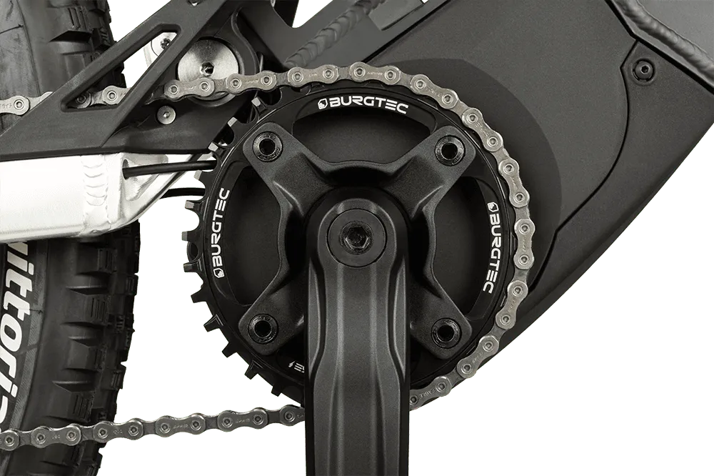 Burgtec 94mm BCD E-Bike Steel Thick Thin Chainring, Burgtec Black, 30T