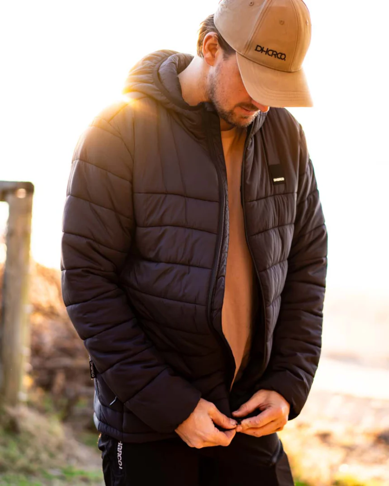 Dharco Mens Roam Puffer Jacket | Black, M