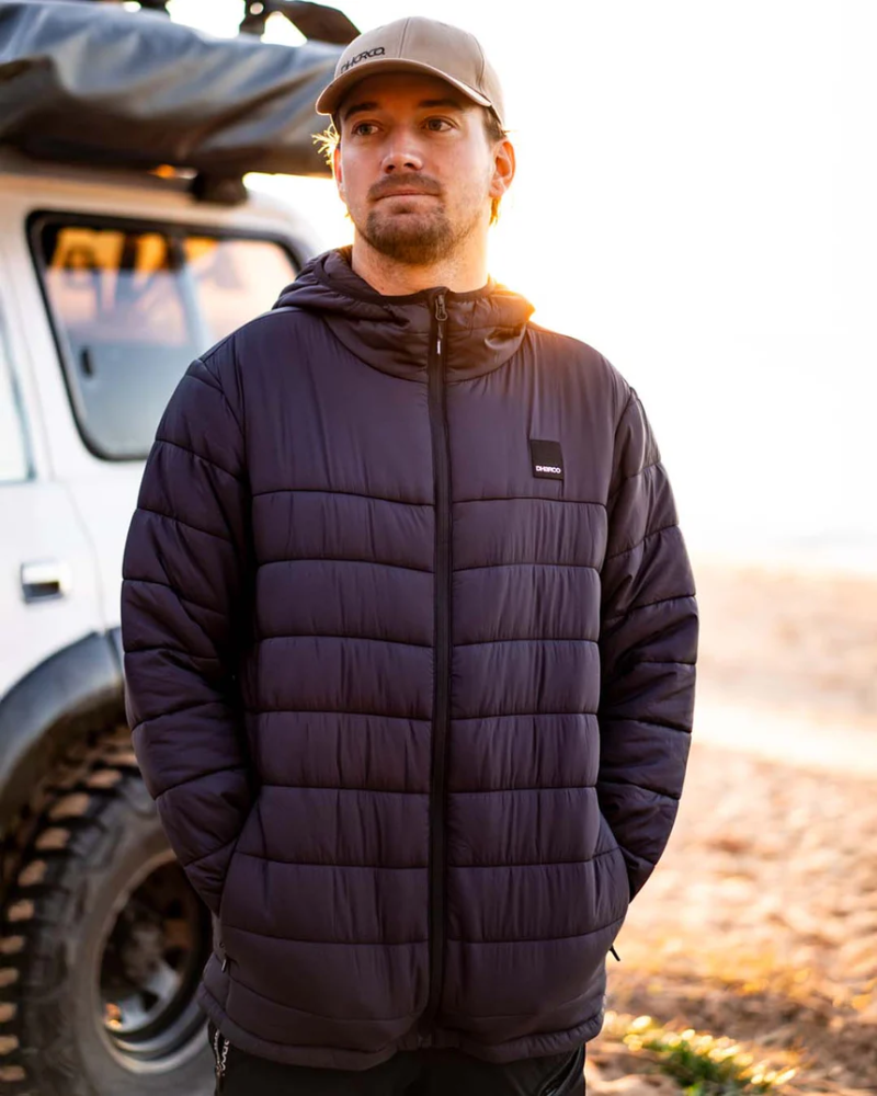 Dharco Mens Roam Puffer Jacket | Black, M