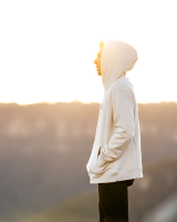 Dharco Unisex Hoodie | Bone, L