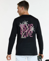 Dharco Mens Long Sleeve Tech Tee | Black, 2XL