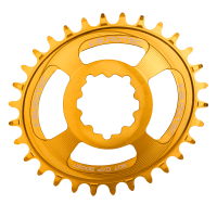 Burgtec Oval 3mm Offset Thick Thin Chainring for SRAM 3-Bolt - 30T - Toxic Barbie Pink
