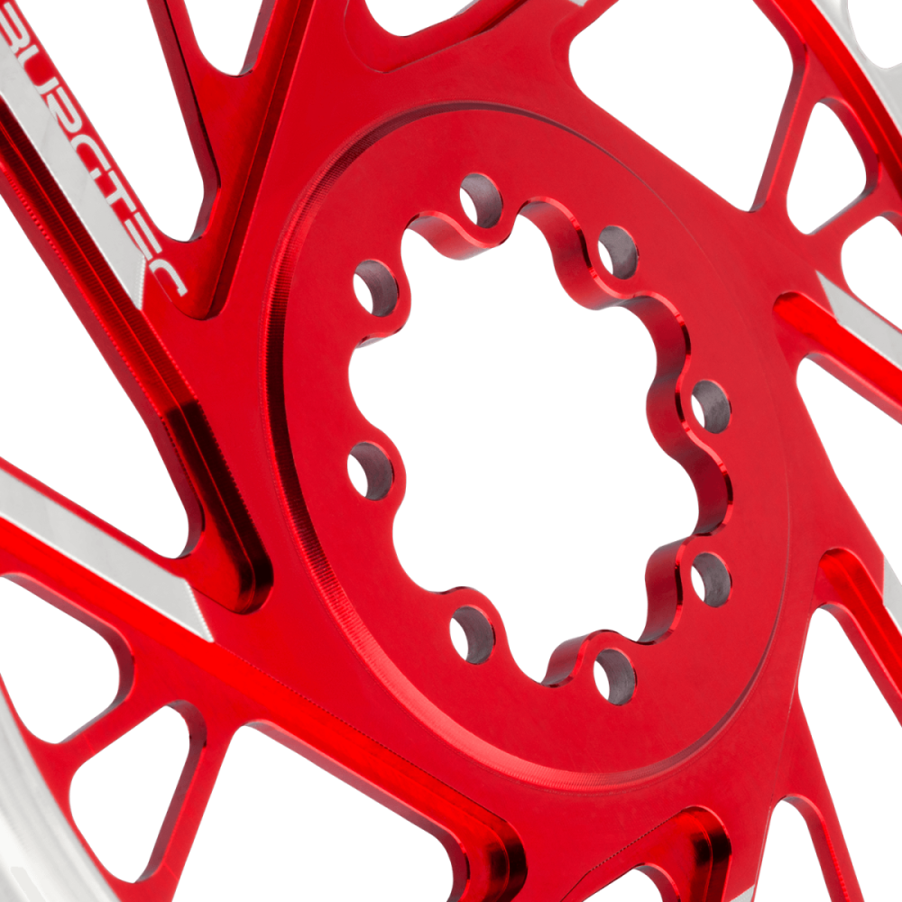Burgtec 3mm Offset Thick Thin Chainring for SRAM 8-Bolt - 28T - Black, Burgtec Black