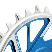 Burgtec 3mm Offset Thick Thin Chainring for SRAM 8-Bolt - 28T - Black, Burgtec Black