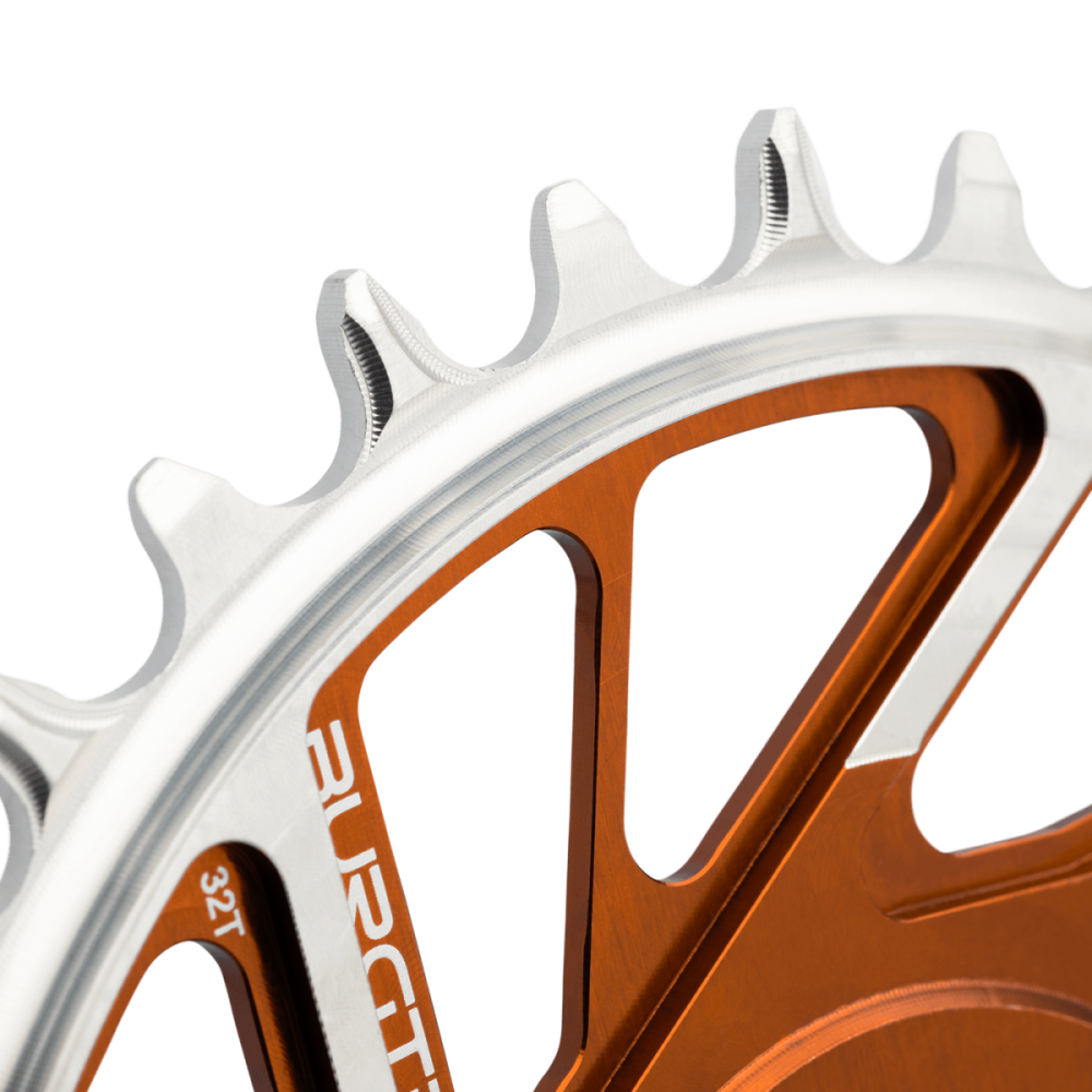 Burgtec 3mm Offset Thick Thin Chainring for SRAM 8-Bolt - 28T - Black, Burgtec Black