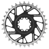 Burgtec 3mm Offset Thick Thin Chainring for SRAM 8-Bolt - 34T - Black, Burgtec Black