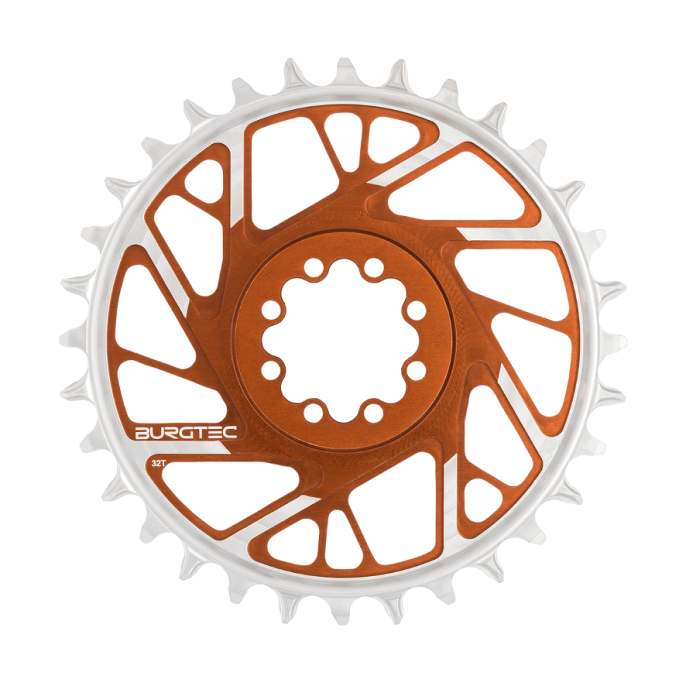Burgtec 3mm Offset Thick Thin Chainring for SRAM 8-Bolt - 34T - Kash Bronze