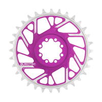 Burgtec 3mm Offset Thick Thin Chainring for SRAM 8-Bolt - 34T - Purple Rain
