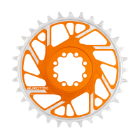 Burgtec 3mm Offset Thick Thin Chainring for SRAM 8-Bolt - 32T - Iron Bro Orange